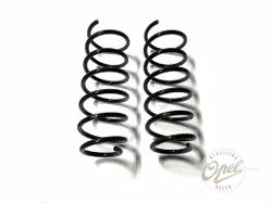 Spiralfjær sett bak