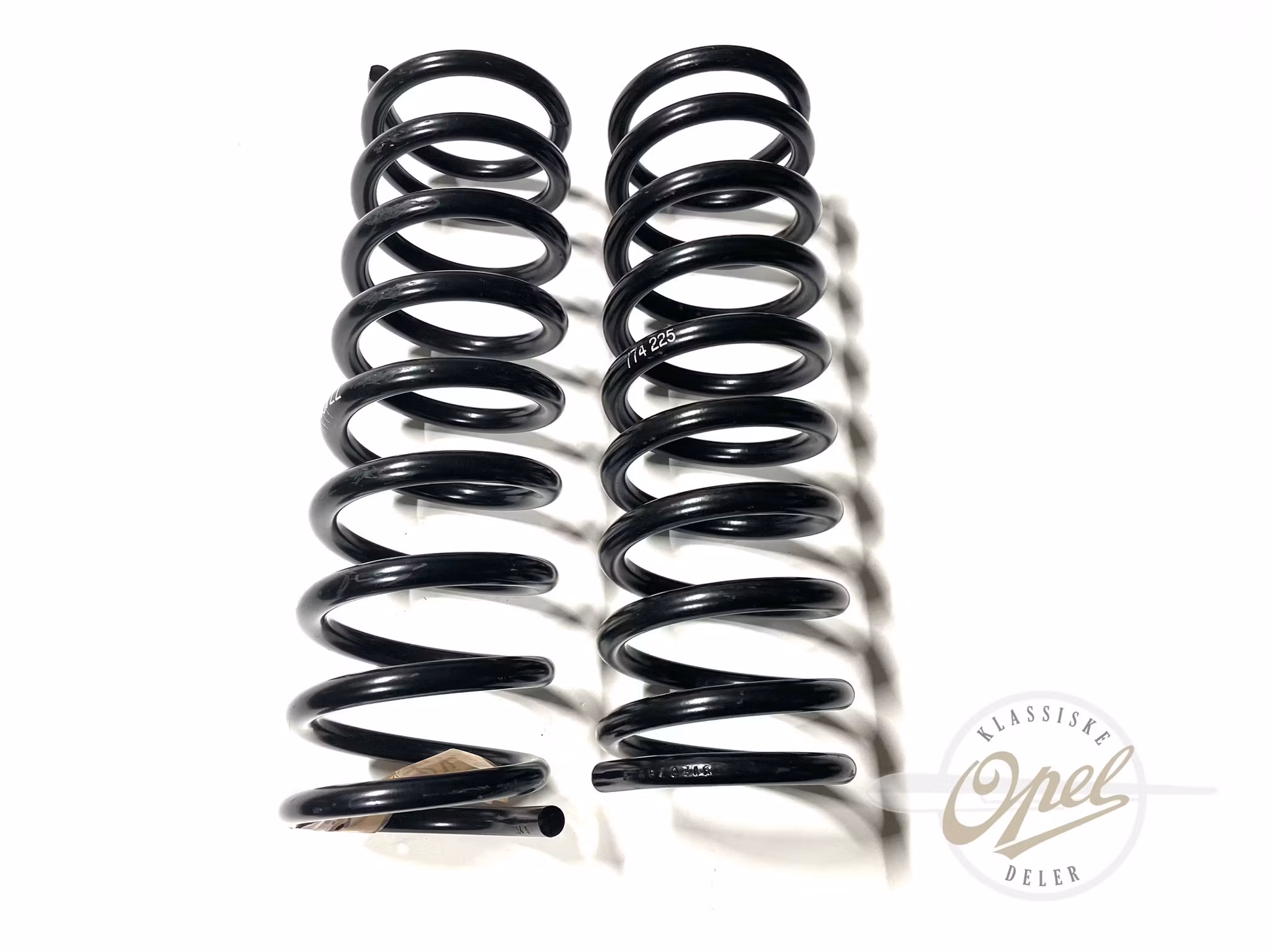 Spiralfjær sett foran