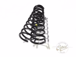 Spiralfjær sett bak