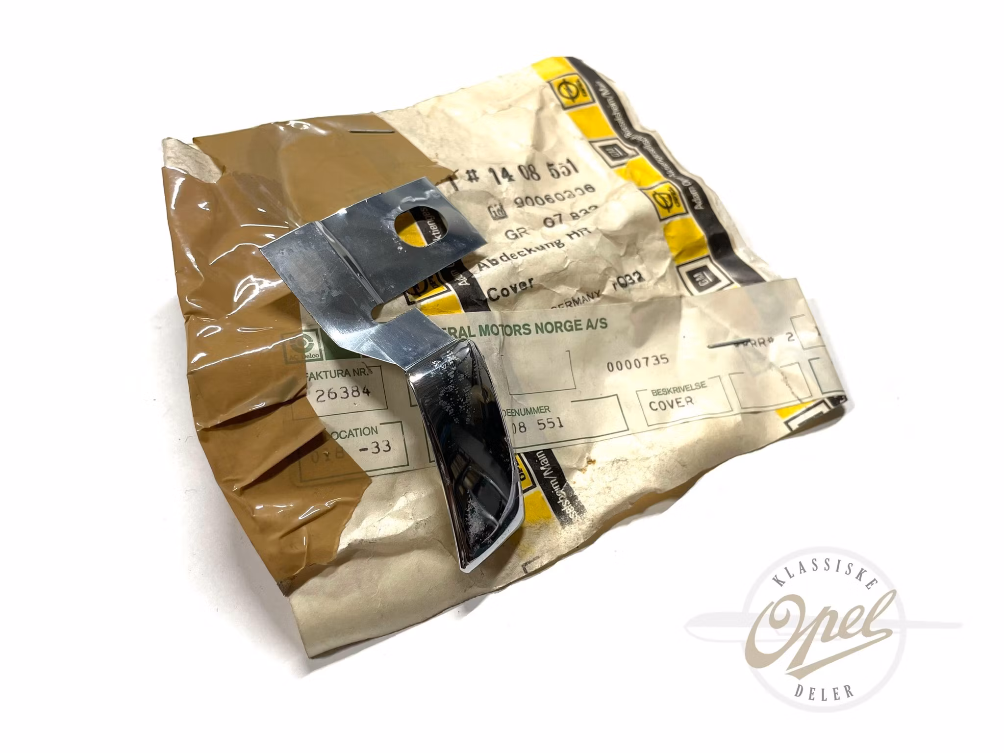 Pyntedeksel til støtfanger høyre bak