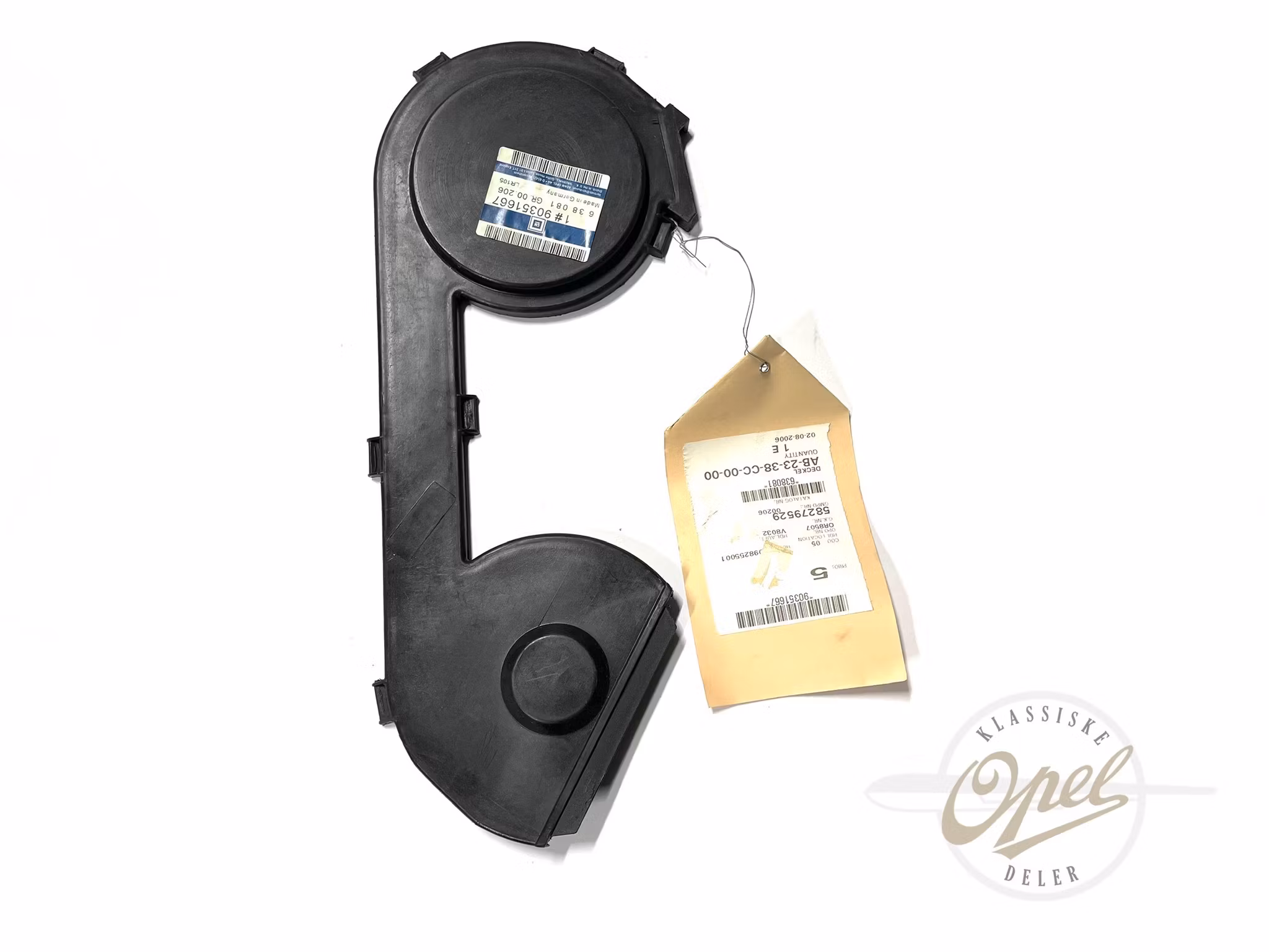 Registerdeksel fremre