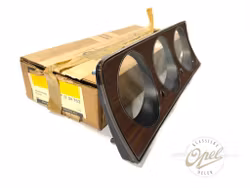 Glass og ramme til instrument