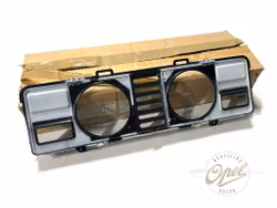 Glass og ramme til instrument