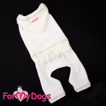 Stickad Mysdress Pyjamas overall "Pärlor och strass" Unisex "For My Dogs" PREORDER