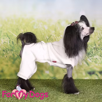 Stickad Mysdress Pyjamas overall "Pärlor och strass" Unisex "For My Dogs" PREORDER