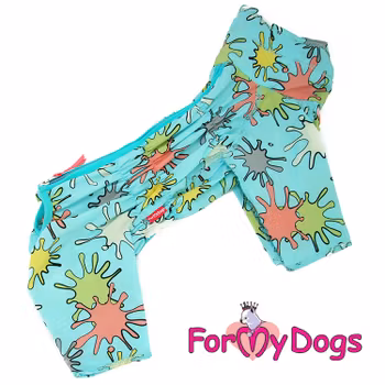 Duster tunn skyddsoverall "Turkos" Hane "For My Dogs" PREORDER