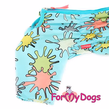 Duster tunn skyddsoverall "Turkos" Hane "For My Dogs" PREORDER