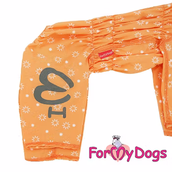 Duster tunn skyddsoverall "Orange" Tik "For My Dogs" PREORDER