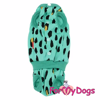 Body "Grön mönstrad" unisex "For My Dogs" PREORDER