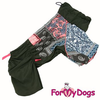 Regnoverall "Patchwork" Tik "For My Dogs" PREORDER