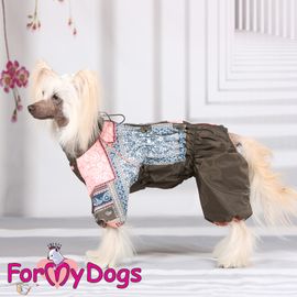 Regnoverall "Patchwork" Tik "For My Dogs" PREORDER