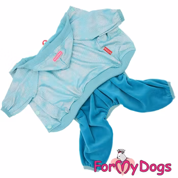 Mysdress Suit Pyjamas overall "Turquoise dream" Unisex "For My Dogs" PREORDER
