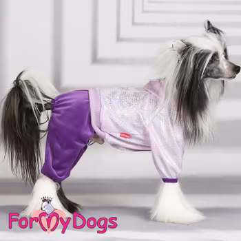 Mysdress Suit Pyjamas overall "purpleiscious" Unisex "For My Dogs" PREORDER