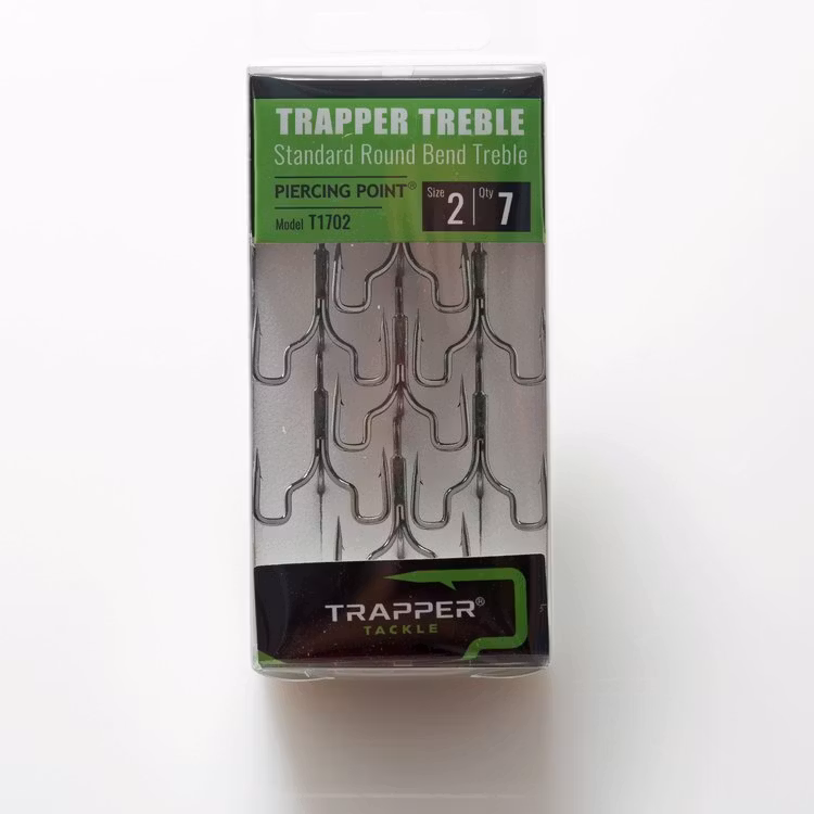 Trapper Hooks Standard Round Bend Treble