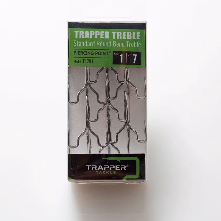 Trapper Hooks Standard Round Bend Treble
