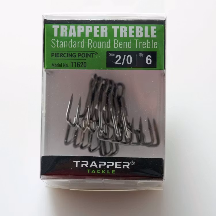 Trapper Hooks Standard Round Bend Treble