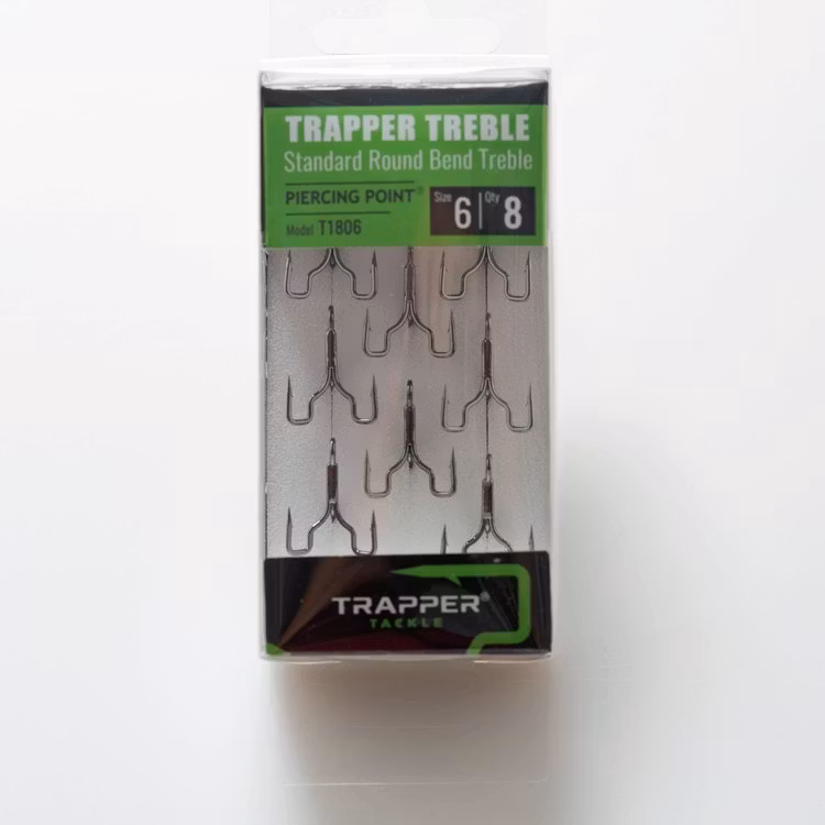 Trapper Hooks Standard Round Bend Treble
