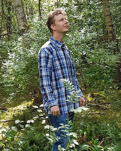 Skjorta Herr Blårutig