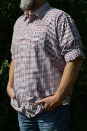 Skjorta Herr Rödrutig