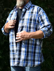 Skjorta Herr Blårutig