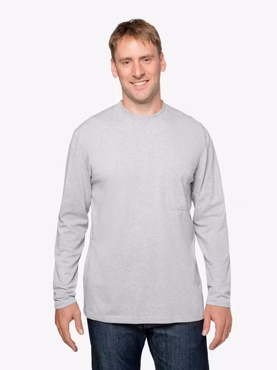 Långärmad T-shirt Insect Shield Heather Grey