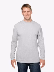 Långärmad T-shirt Insect Shield Heather Grey