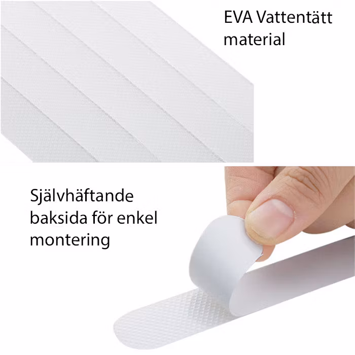 Skridsikker beskyttelse til badeværelset 5-pak