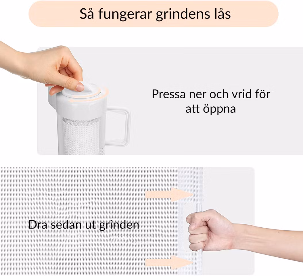 Sådan bruges børnegitter