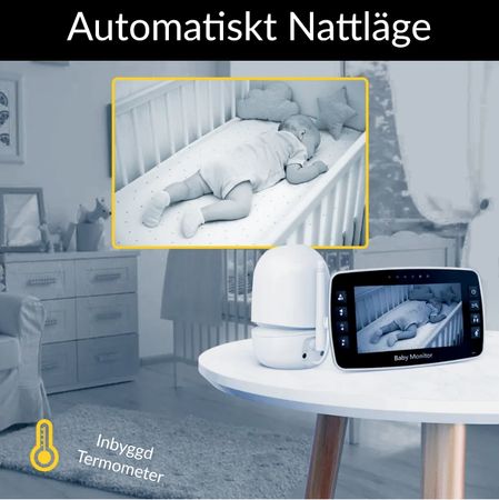 Babyalarm med Kamera - Trådløs