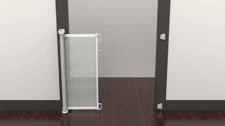 Sikkerhedegitter - Rullegitter - Draga Slim - Hvid - 130 cm