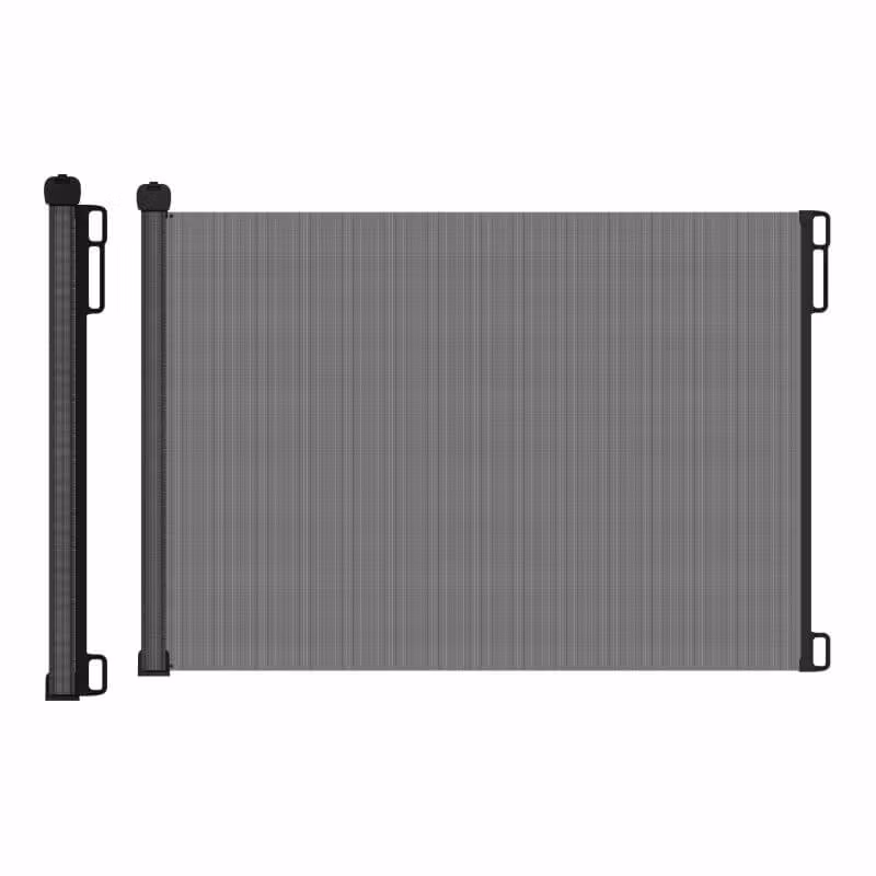 Børnegitter Rullegardin - Draga Slim - Sort - 130 cm