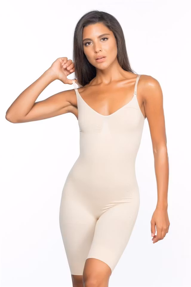 Shapewear-Lång korsett-Neutral beige