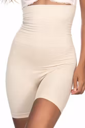 Shapewear-Hög midja dubbelbens korsett-Neutral beige
