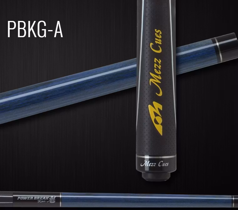 Mezz Power Break Kai Blue with grip, PBKG-A - KB Custom Cues