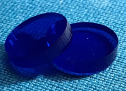 Acrylic Plate Dark Blue, Thick