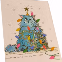 Card "Edgar with light"