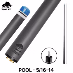 Rhino Carbon Fiber shaft 12.5 mm, 29" Joint: 5/16-14 modified diameter