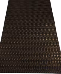 TIGER LEATHER "Diamond" pattern brown T-DI-B