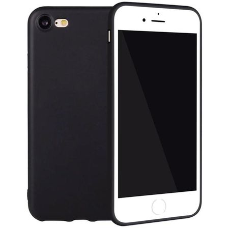 iPhone 7 / 8 / SE - Ultratunt Matt Svart Mjukt skal