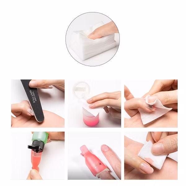 Nail Wipes - Nagelservetter Mjuka - 200st