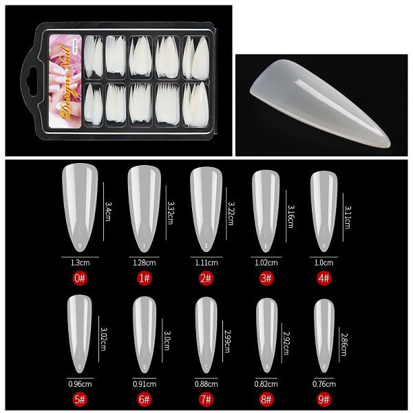 Tippar Stiletto Natur - 100 pack