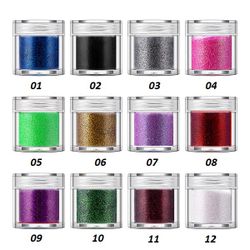 Löst Glitter - 12 Färger
