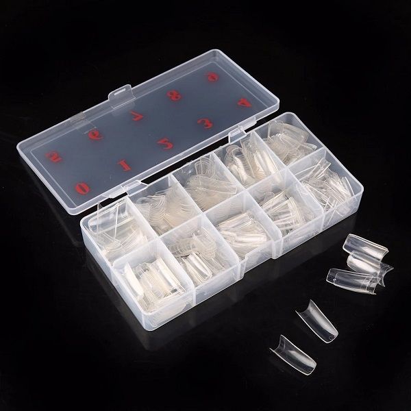 500pcs Franska Nageltippar Clear/Transparenta