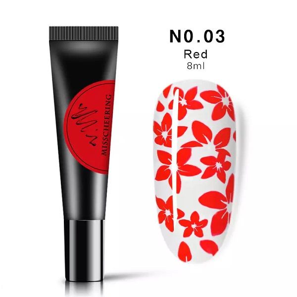Stamping Gel / Stämpel Gel - Röd 03