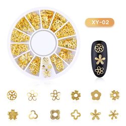 Nageldekorationer Gold XY-02