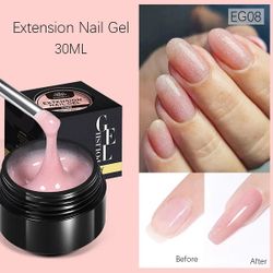 Extension Gel - Nude med Glitter - 30ml