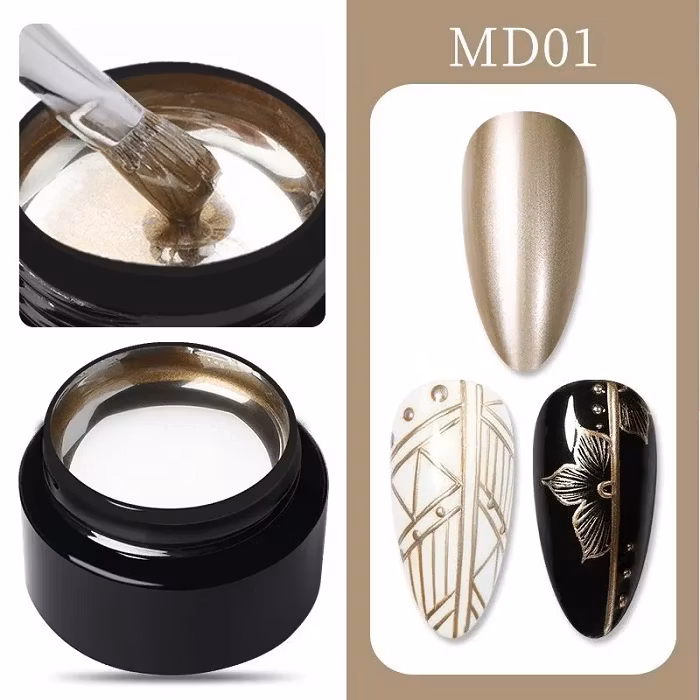 Metallic Gellack - 3 färger - 5ml