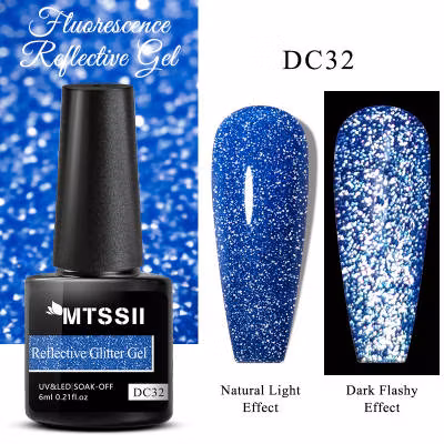 Reflective Glitter Gellack - DC32 - 6ml