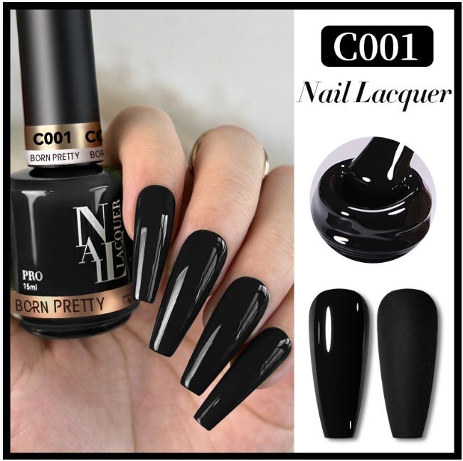 Nagellack - C001 - Svart 15ml