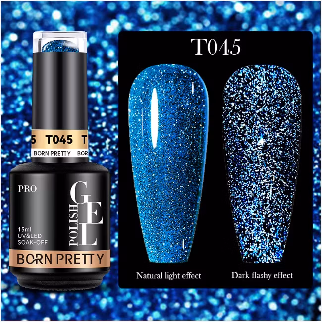 Gellack - Reflective Glitter Disco TF45 - 15 ml Hema Free